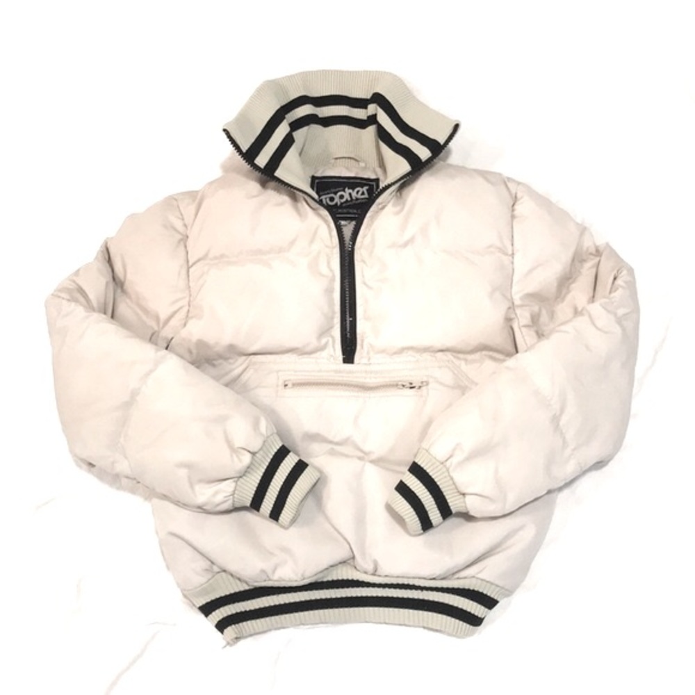 Rare Super Vintage Duvet Puff Down Topher Bomber 3/4 Zip Jacket XS
